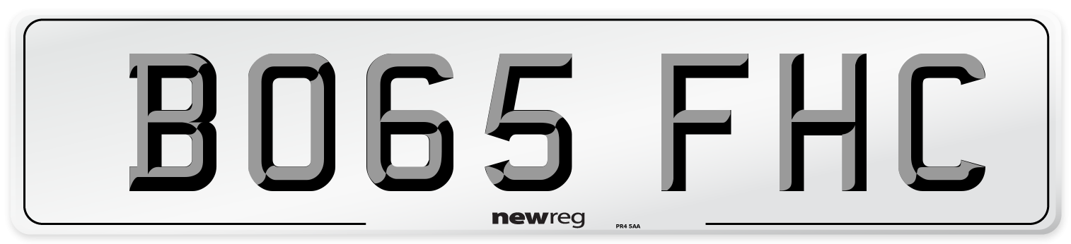BO65 FHC Number Plate from New Reg